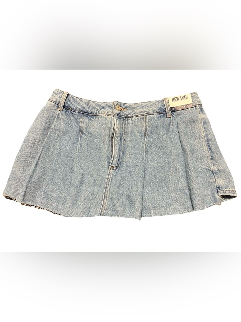 Rewash Skort Low Rise New Size 9/29, Denim